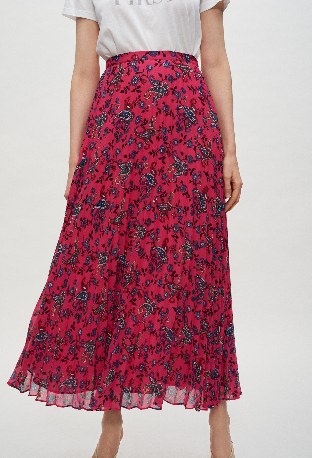 Paisley print maxi skirt