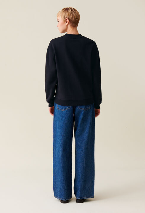 Sweatshirt ample imprimé Claudie