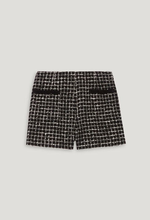 Short tweed bicolore