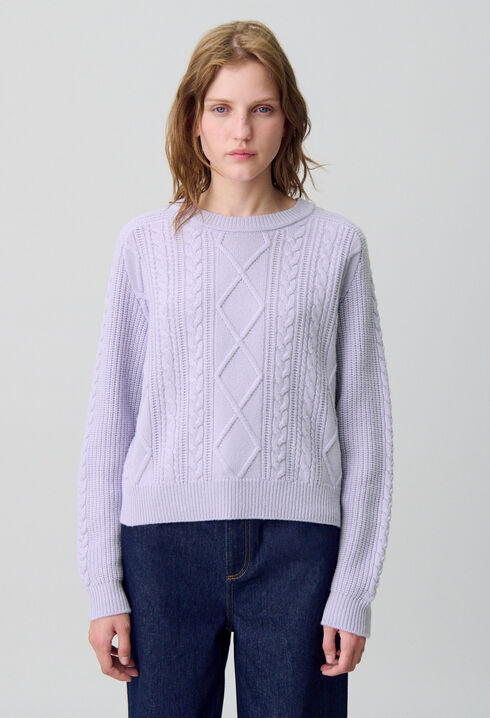 Oversized jacquard jumper
