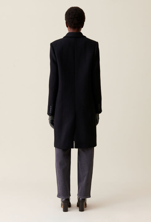 Manteau droit mi-long