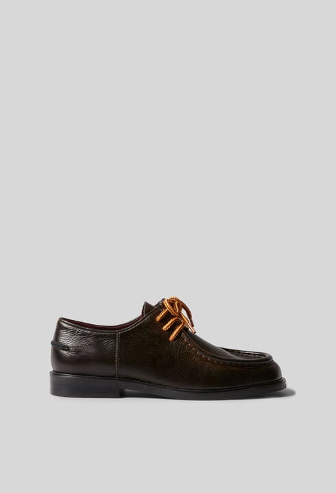Grained Leather Derby Shoes