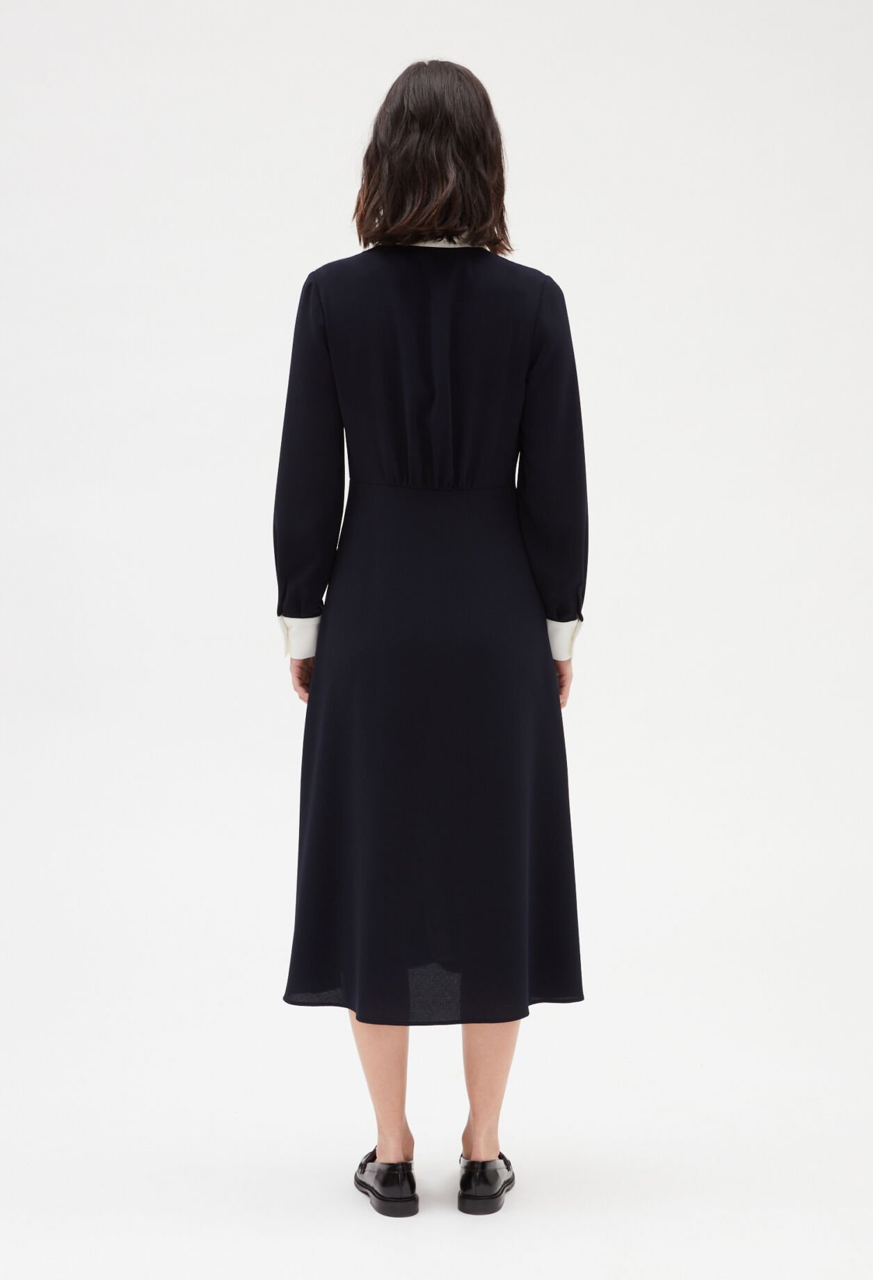Robe midi marine
