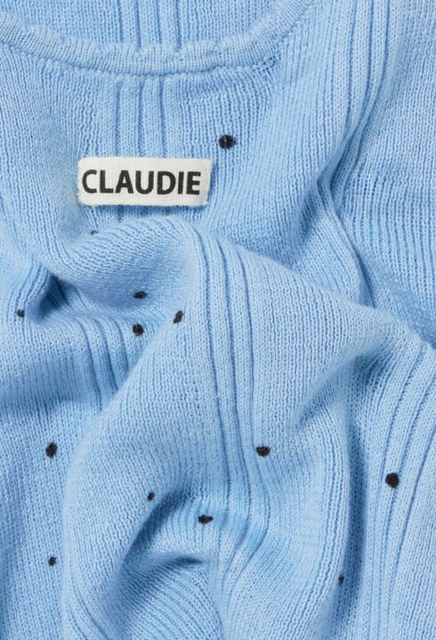 Débardeur maille fine pois