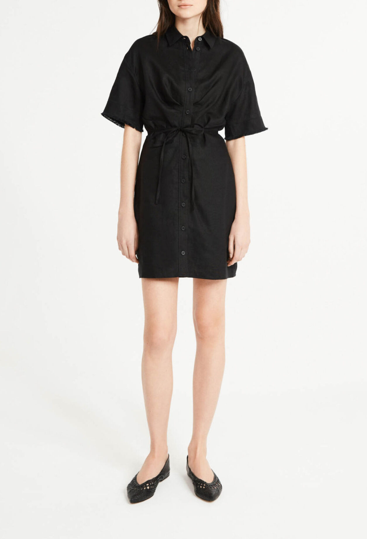 Robe courte en lin