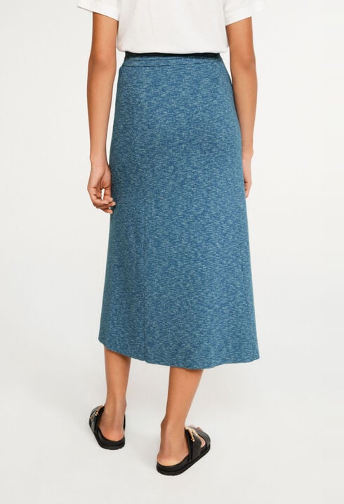 Knit slit skirt