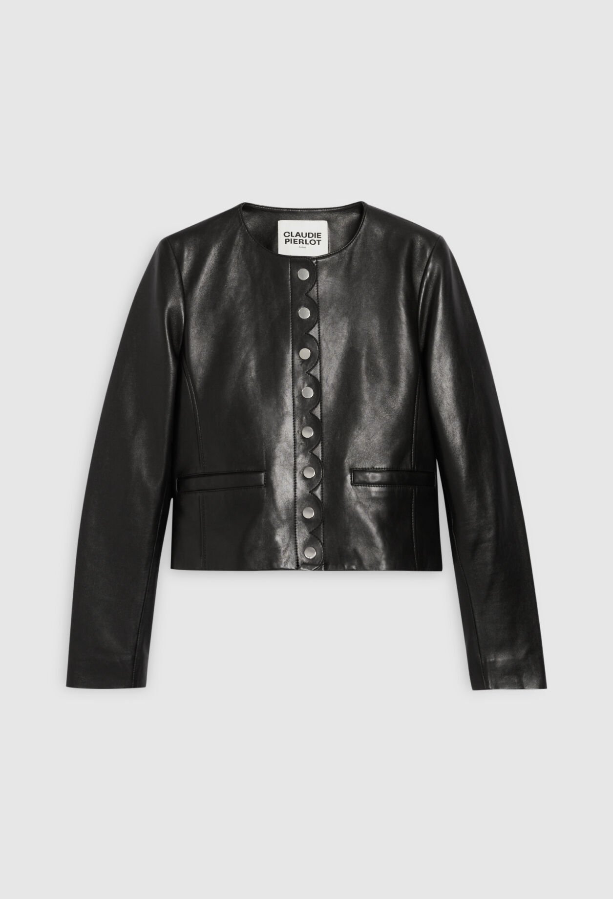 Blouson cuir lisse