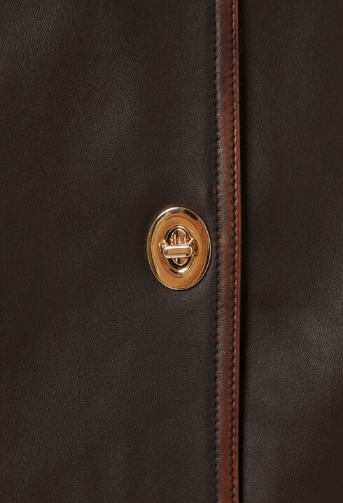 Short A-line Leather Skirt