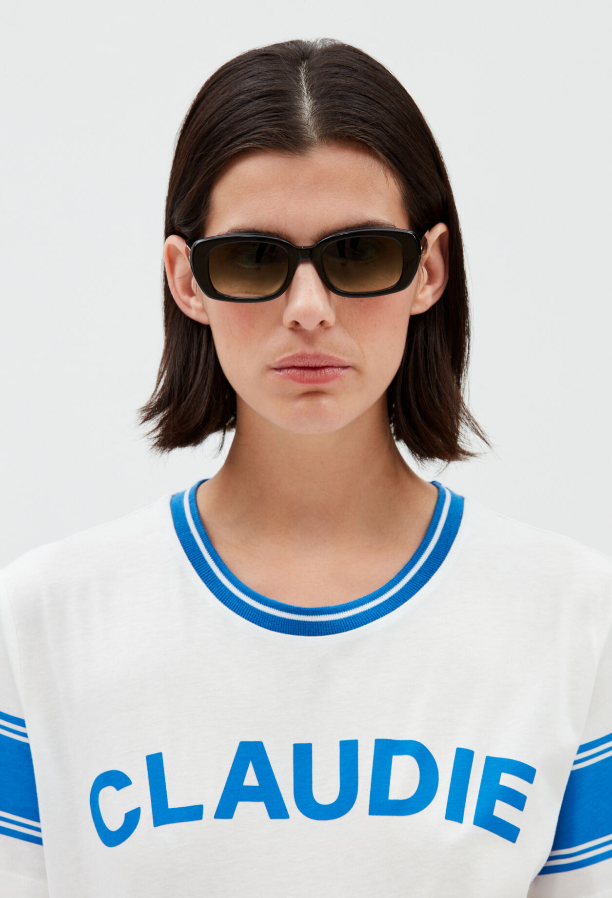Rechteckige Sonnenbrille