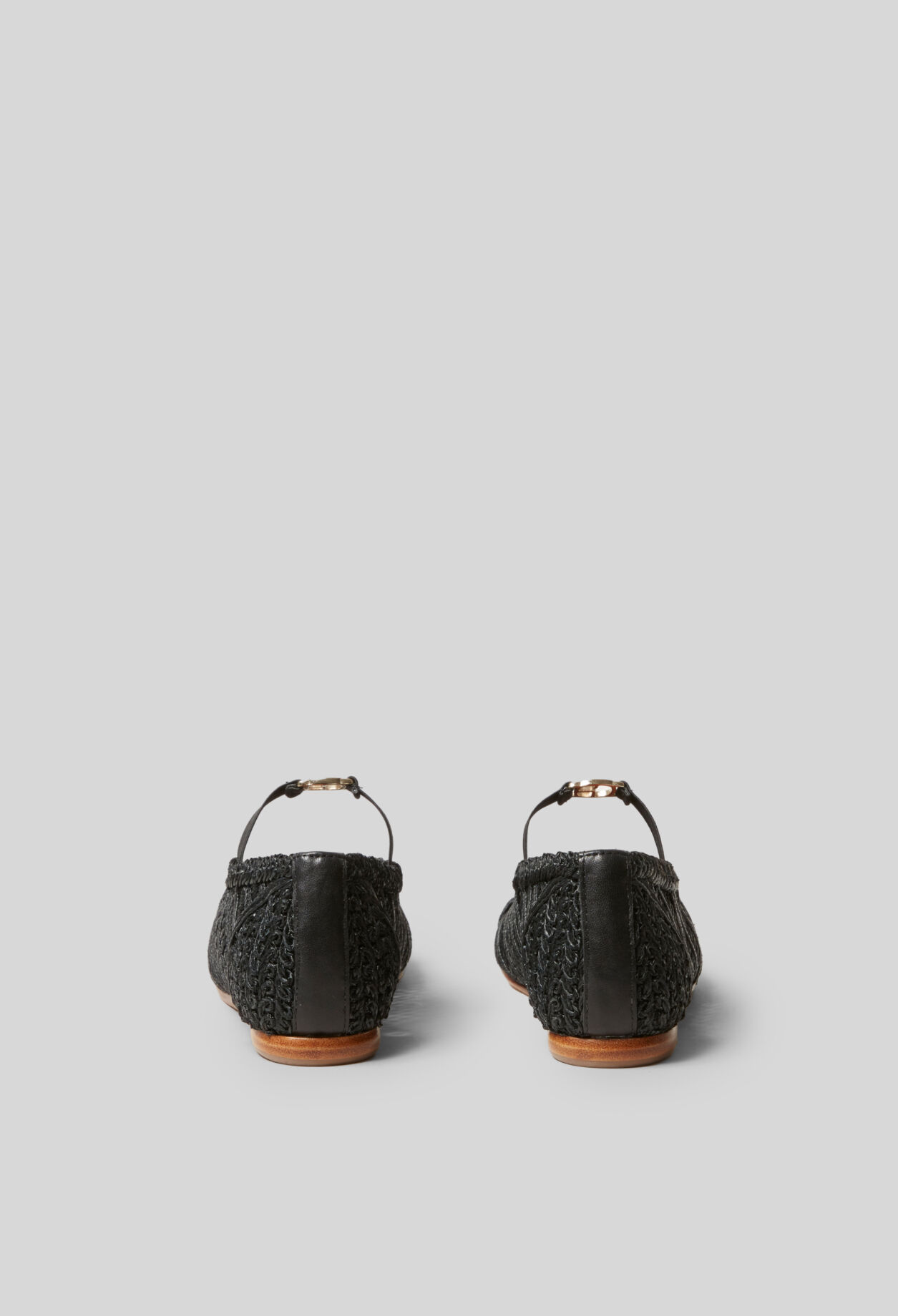 Ballerines tressées cuir