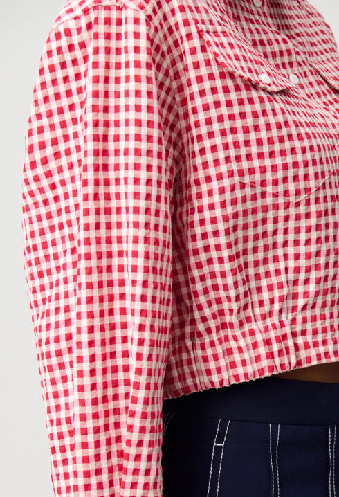 Chemise à carreaux vichy