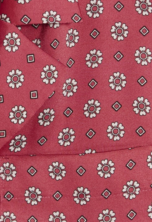Printed satin shirt