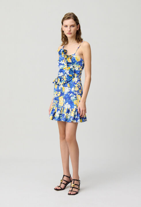 Kurzes Kleid mit Rüschen