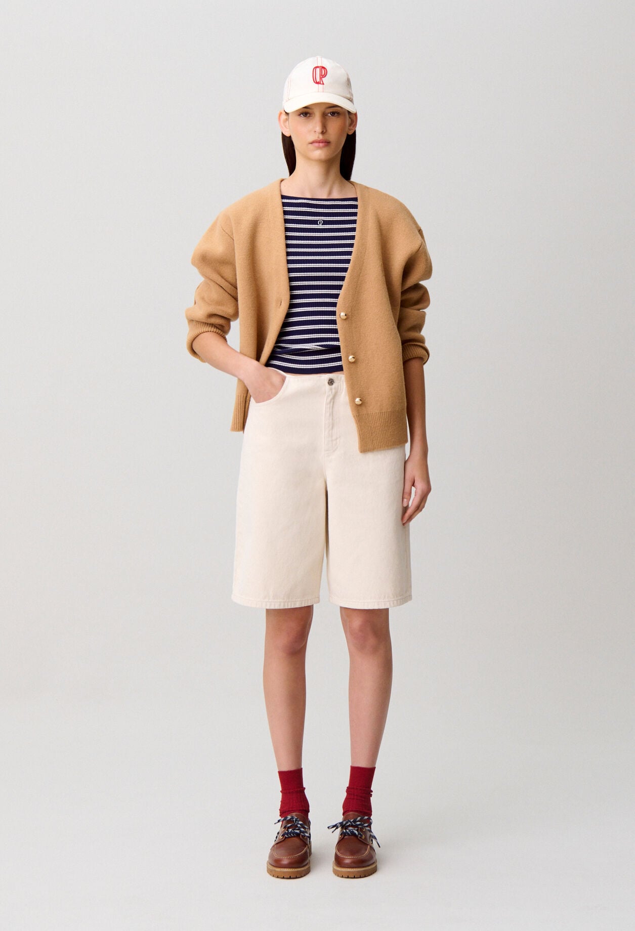 Denim-Bermuda Ecru