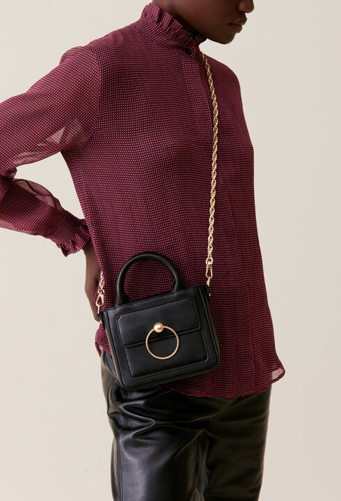 Mini-Tasche Anouck Glattleder Kette