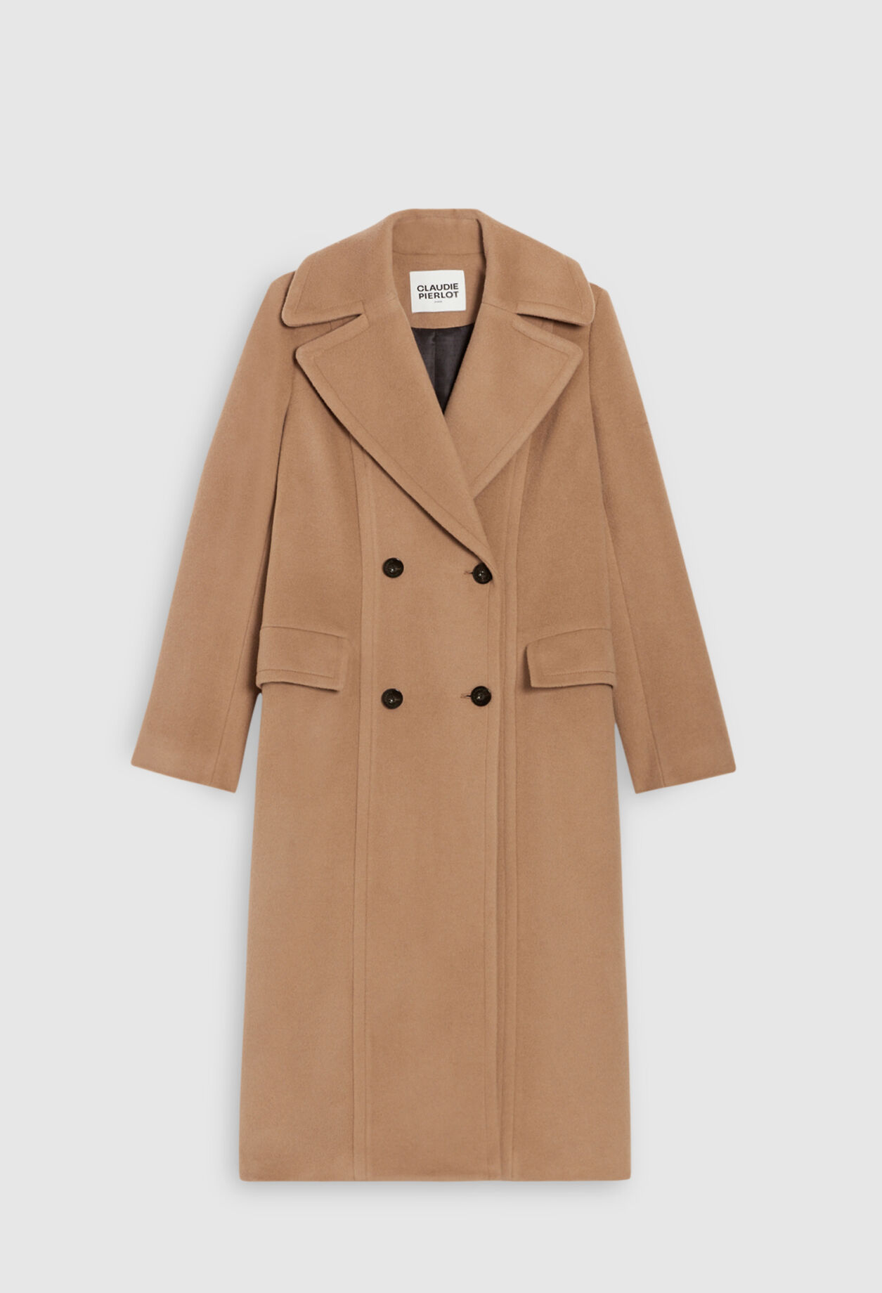 Long double-breasted coat