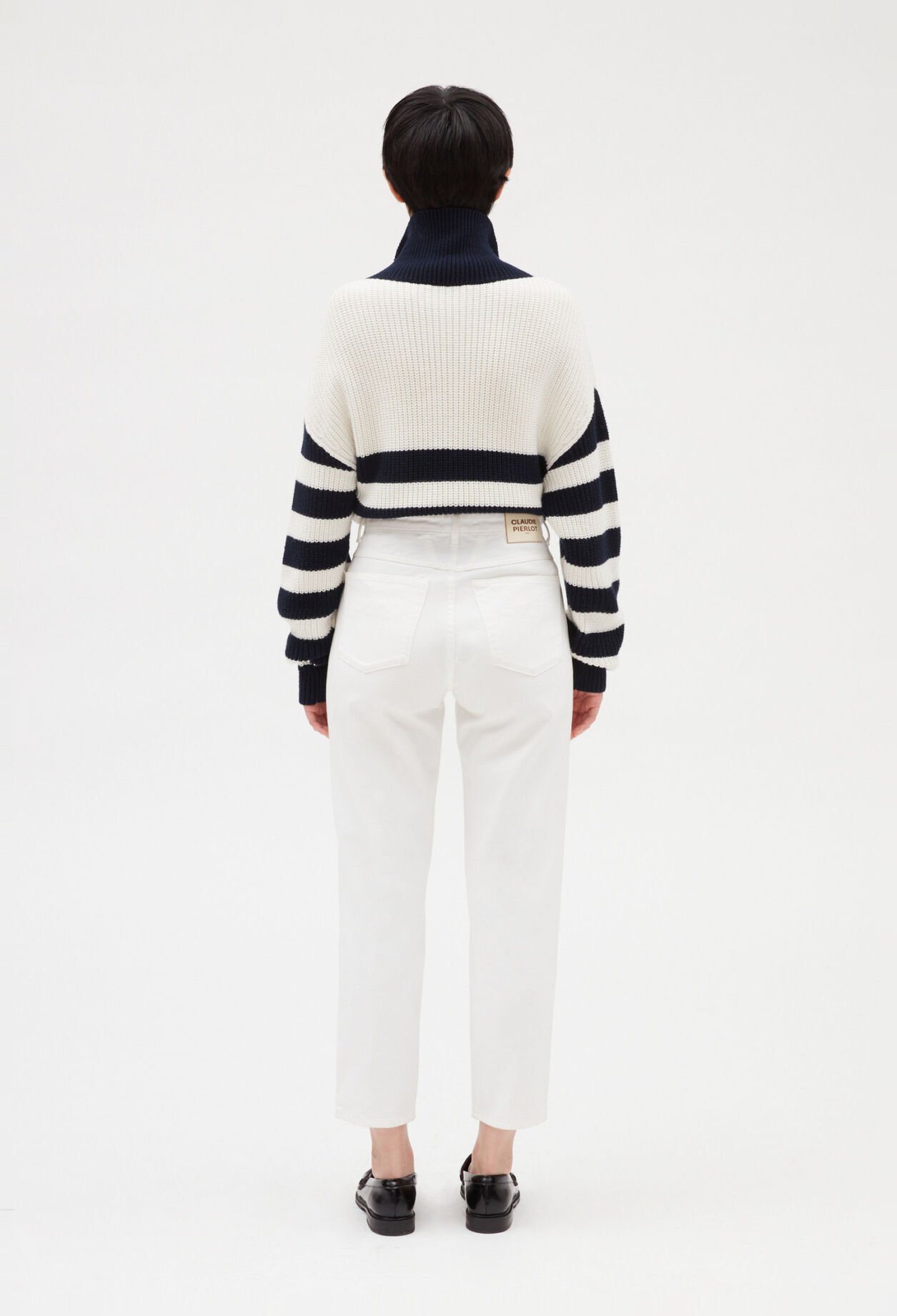 White organic cotton jeans