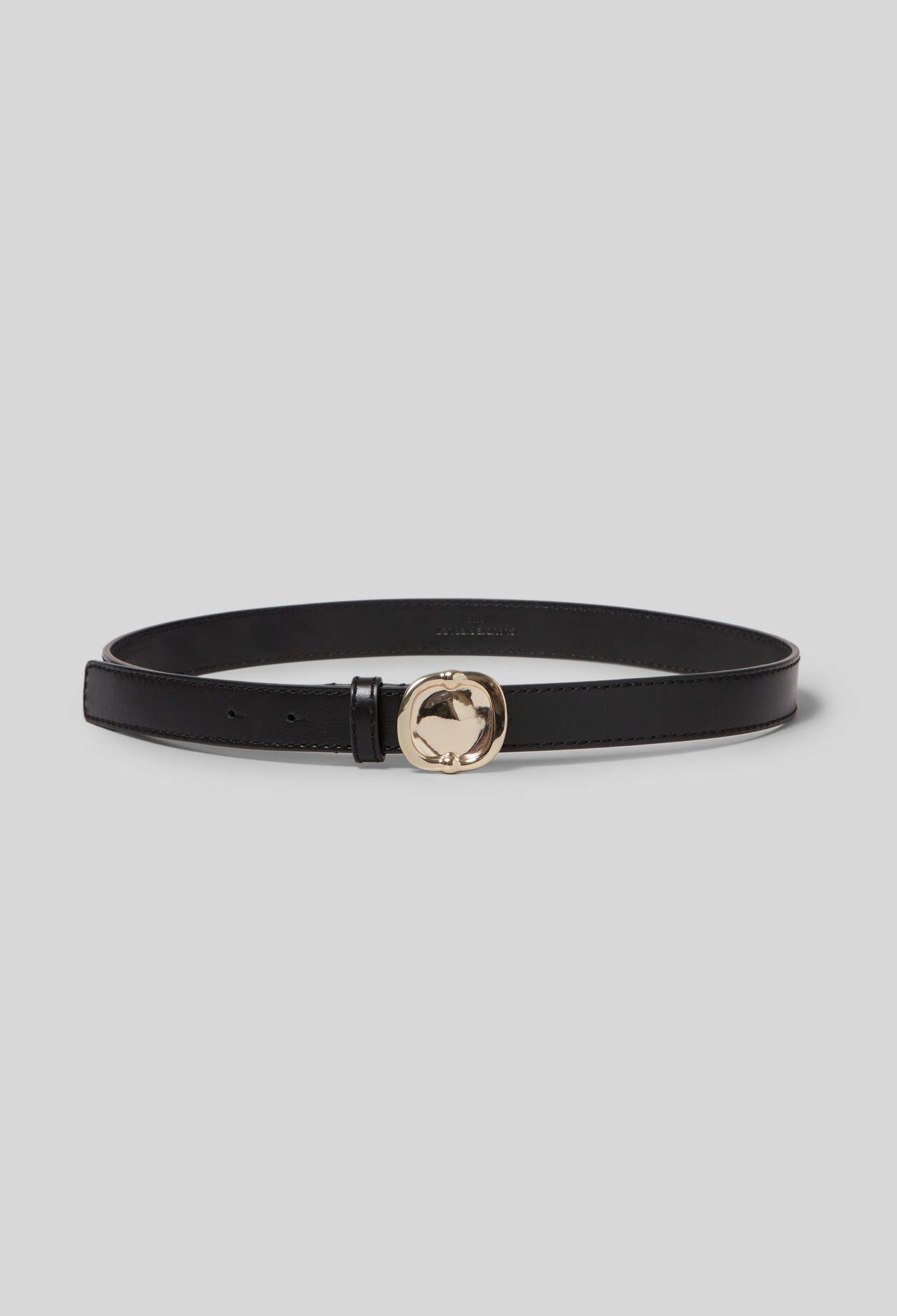 Ceinture cuir boucle dorée