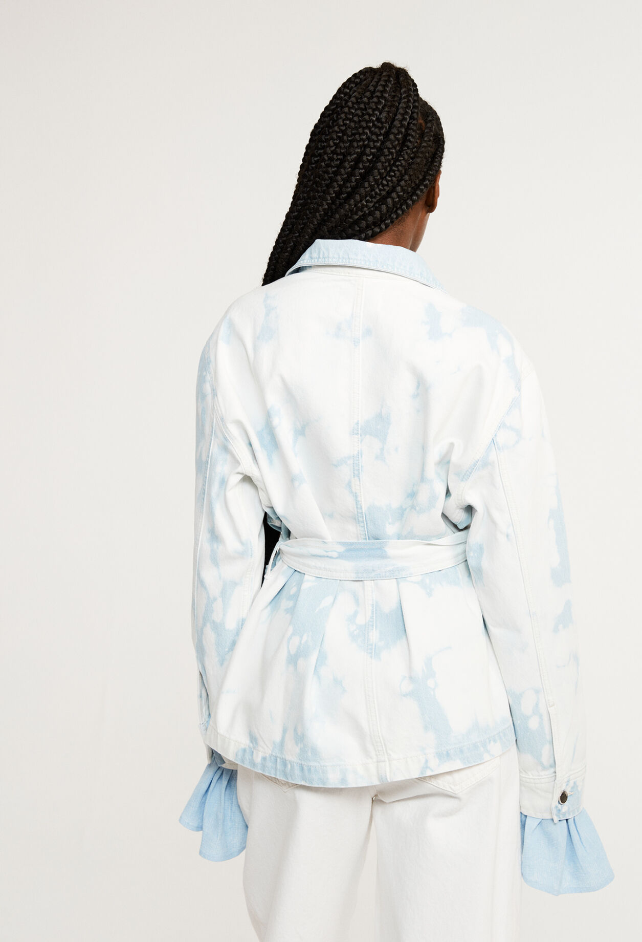 Jeansjacke mit langen Ärmeln