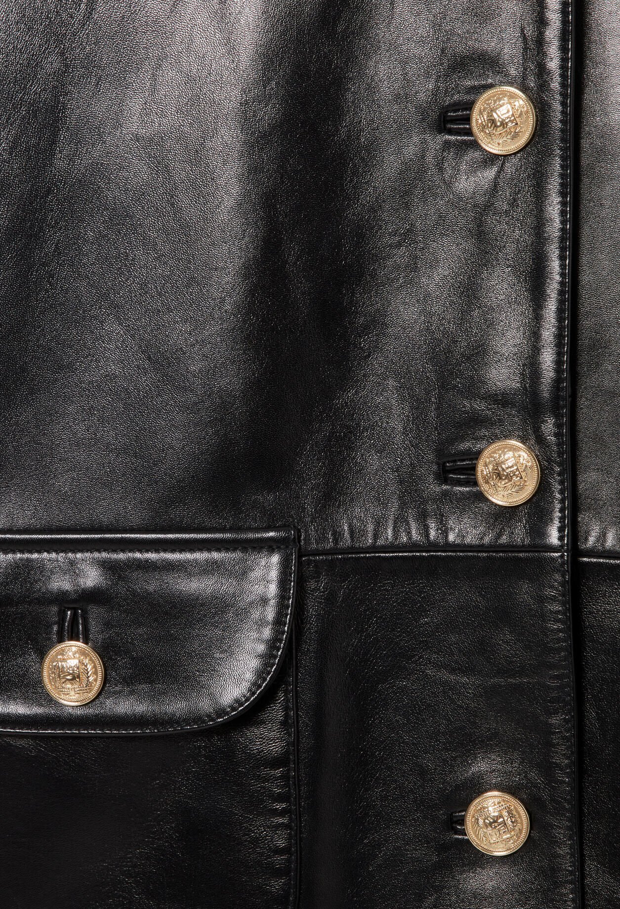 Veste large cuir