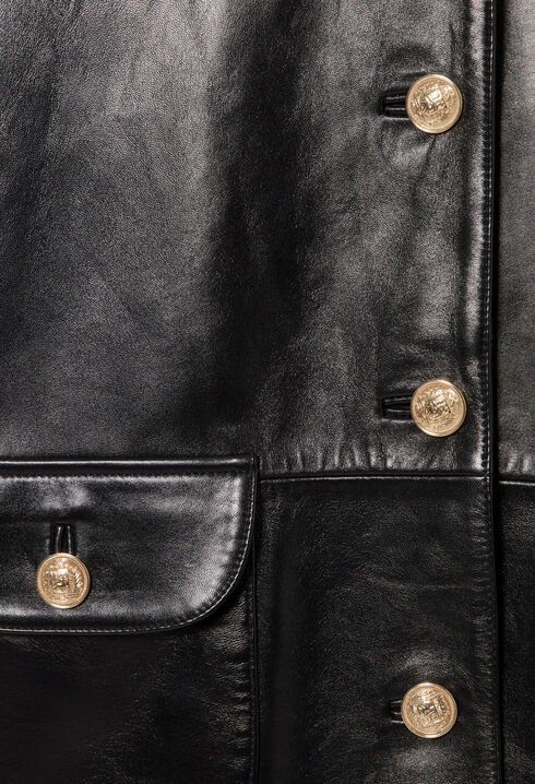 Oversized Leather Jacket