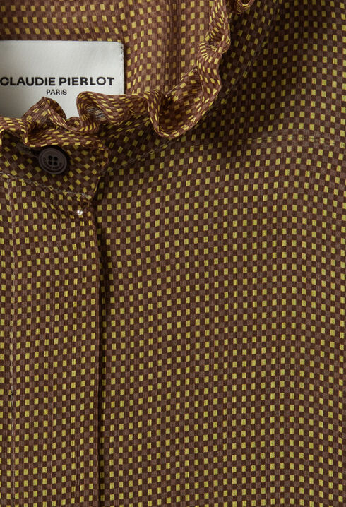 Chemise fluide petits carreaux
