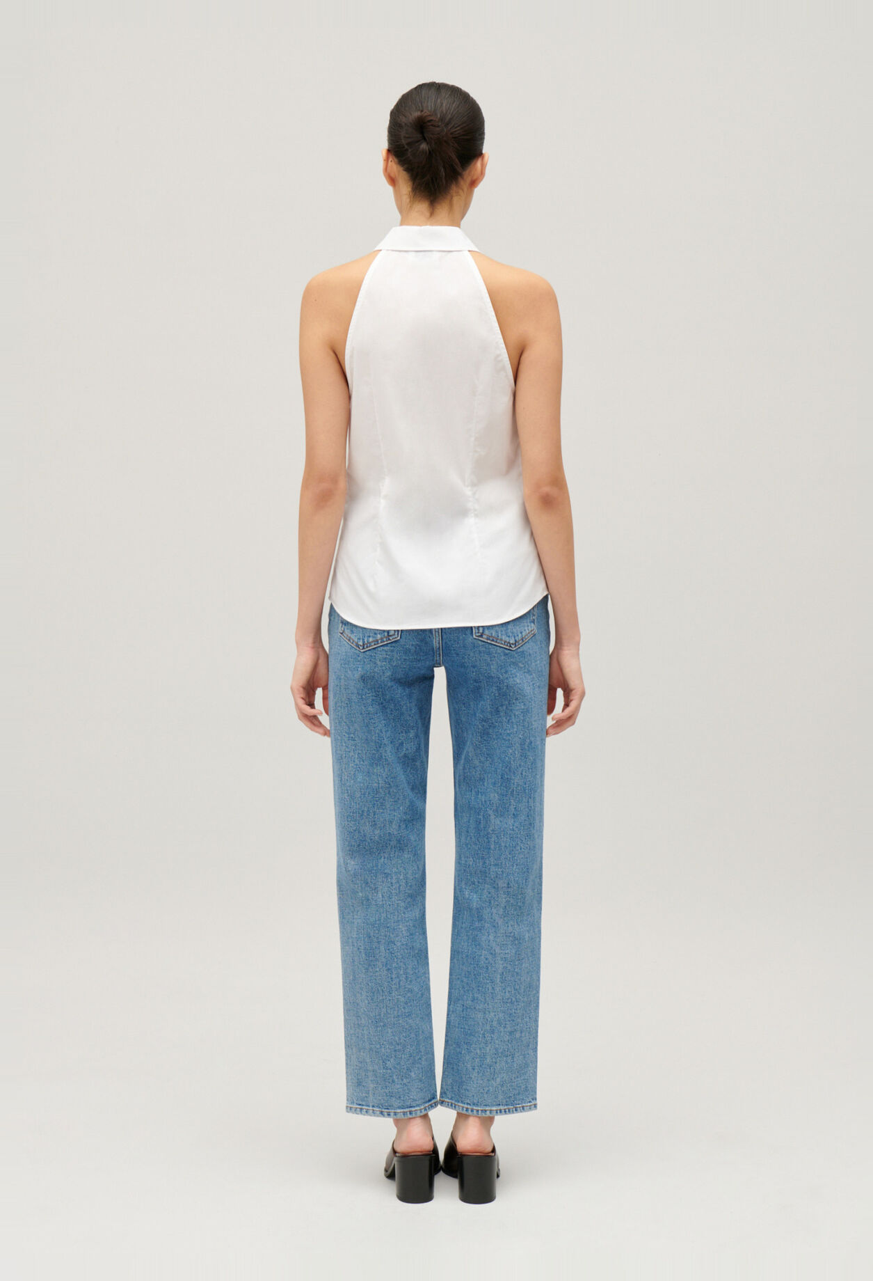 Chemise sans manche blanche