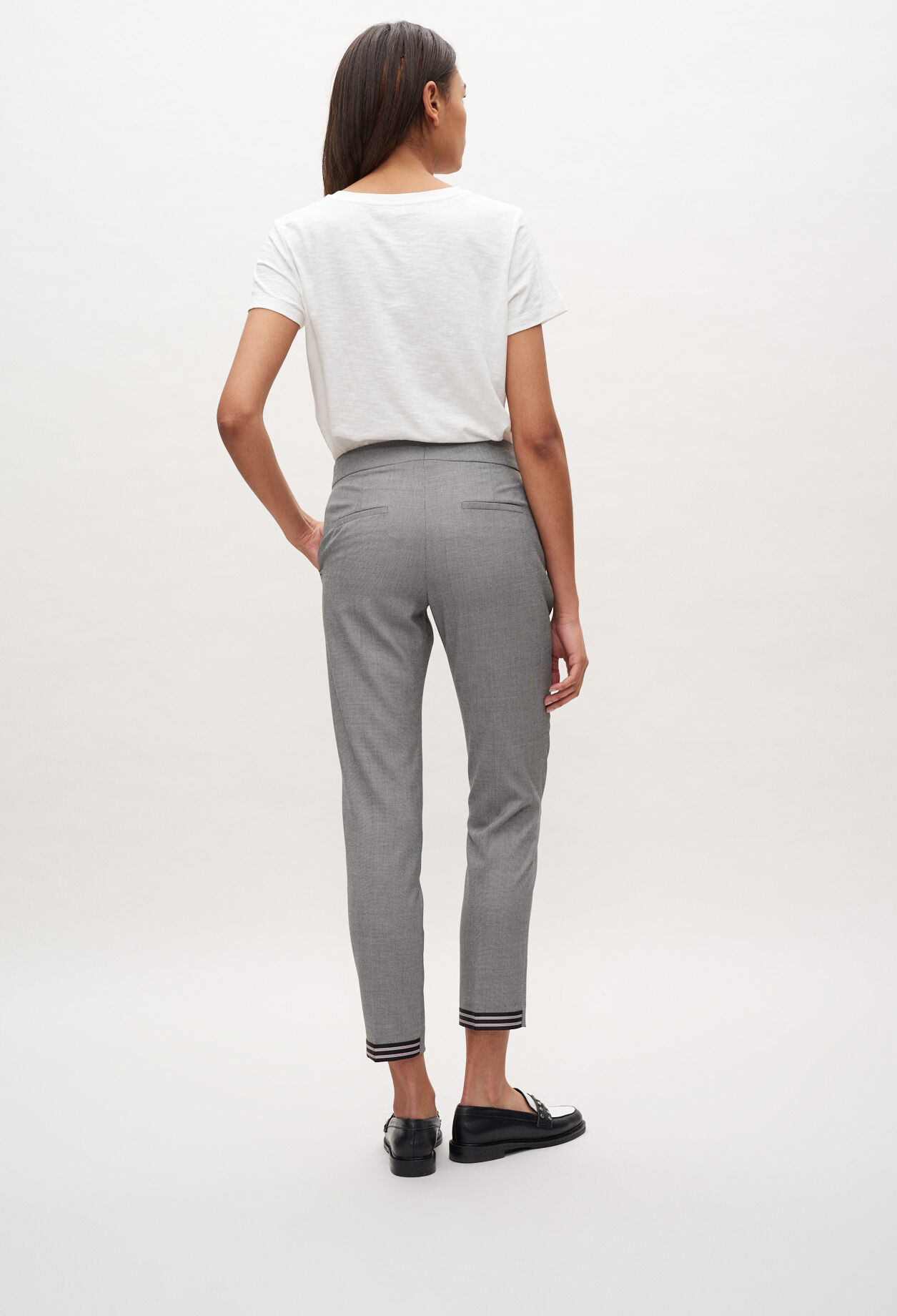 Pantalon tailleur taille haute