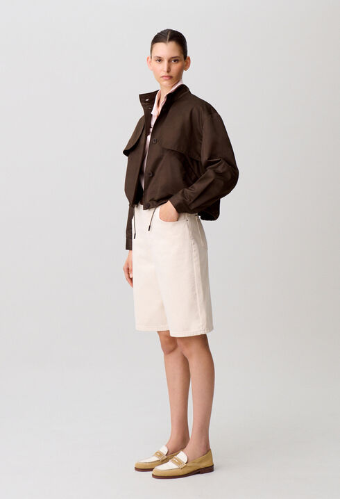 Satin blouson