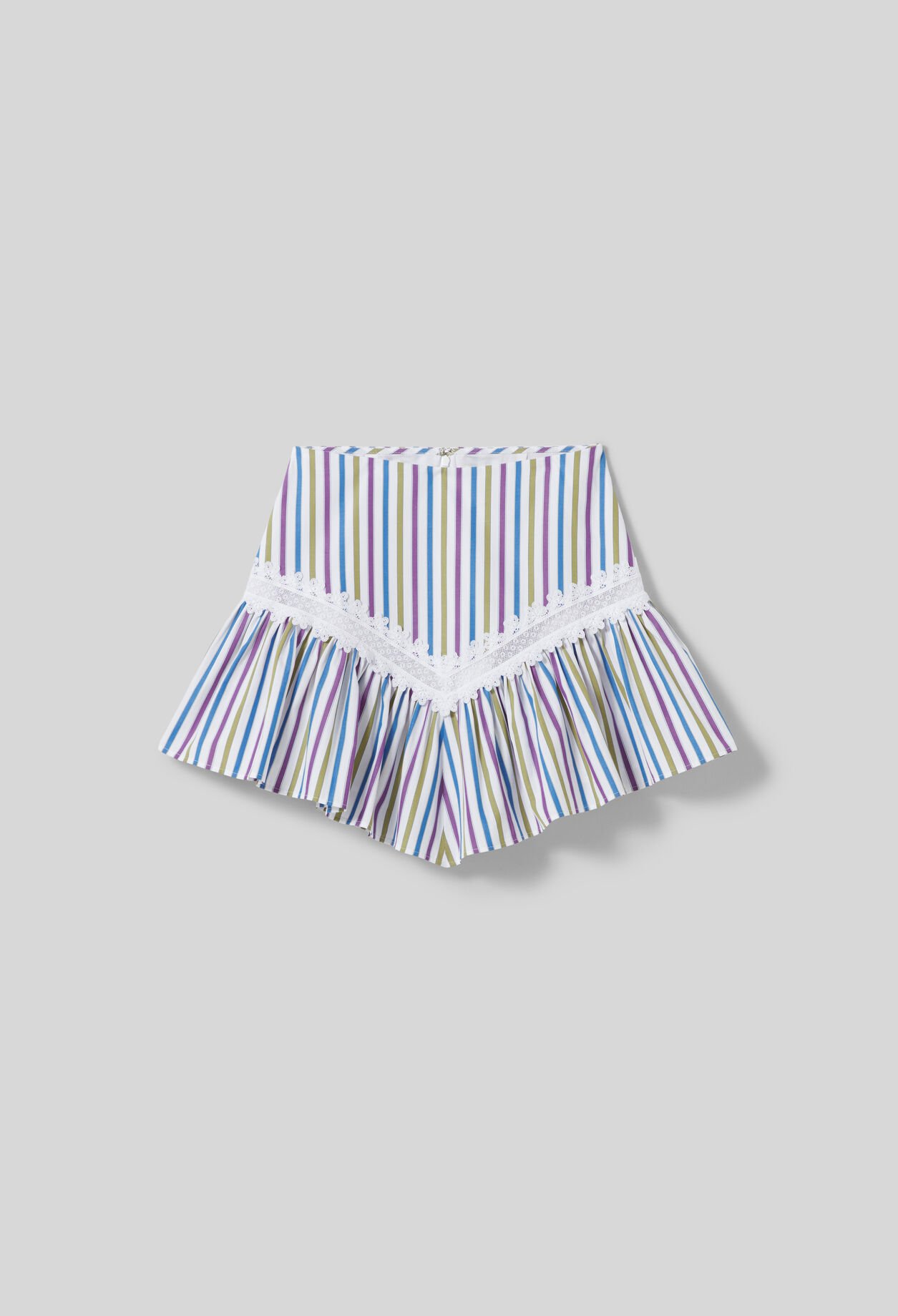 Gestreifter kurzer Rock