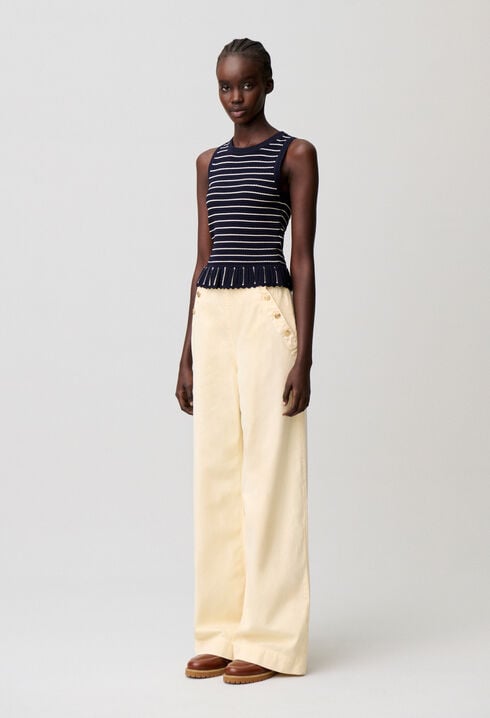 Denim sailor jeans