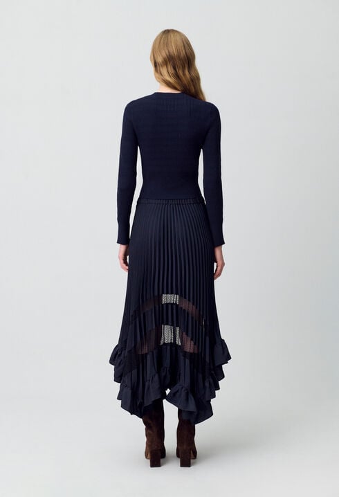Midi pleated skirt 