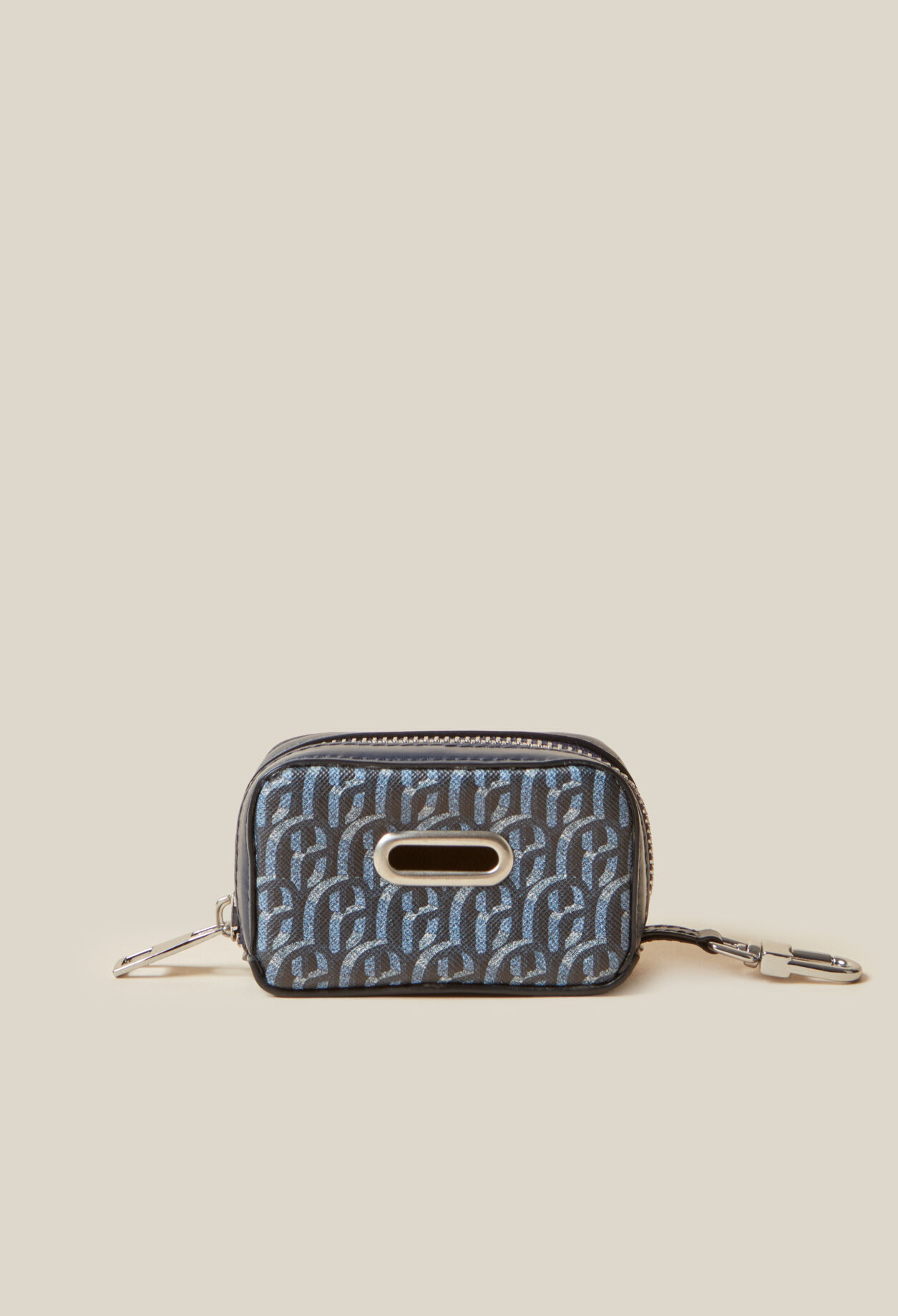 Dog print monogram bag