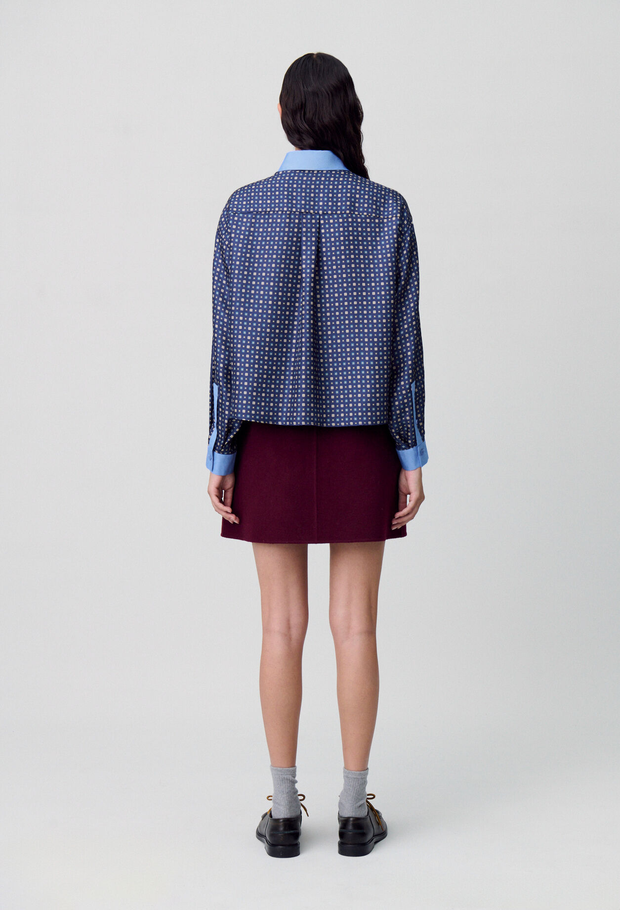 Chemise soie imprimée