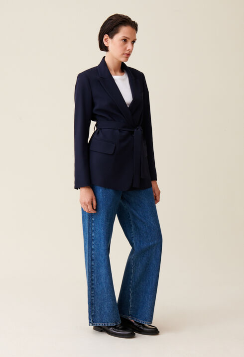 Marineblauer Blazer 