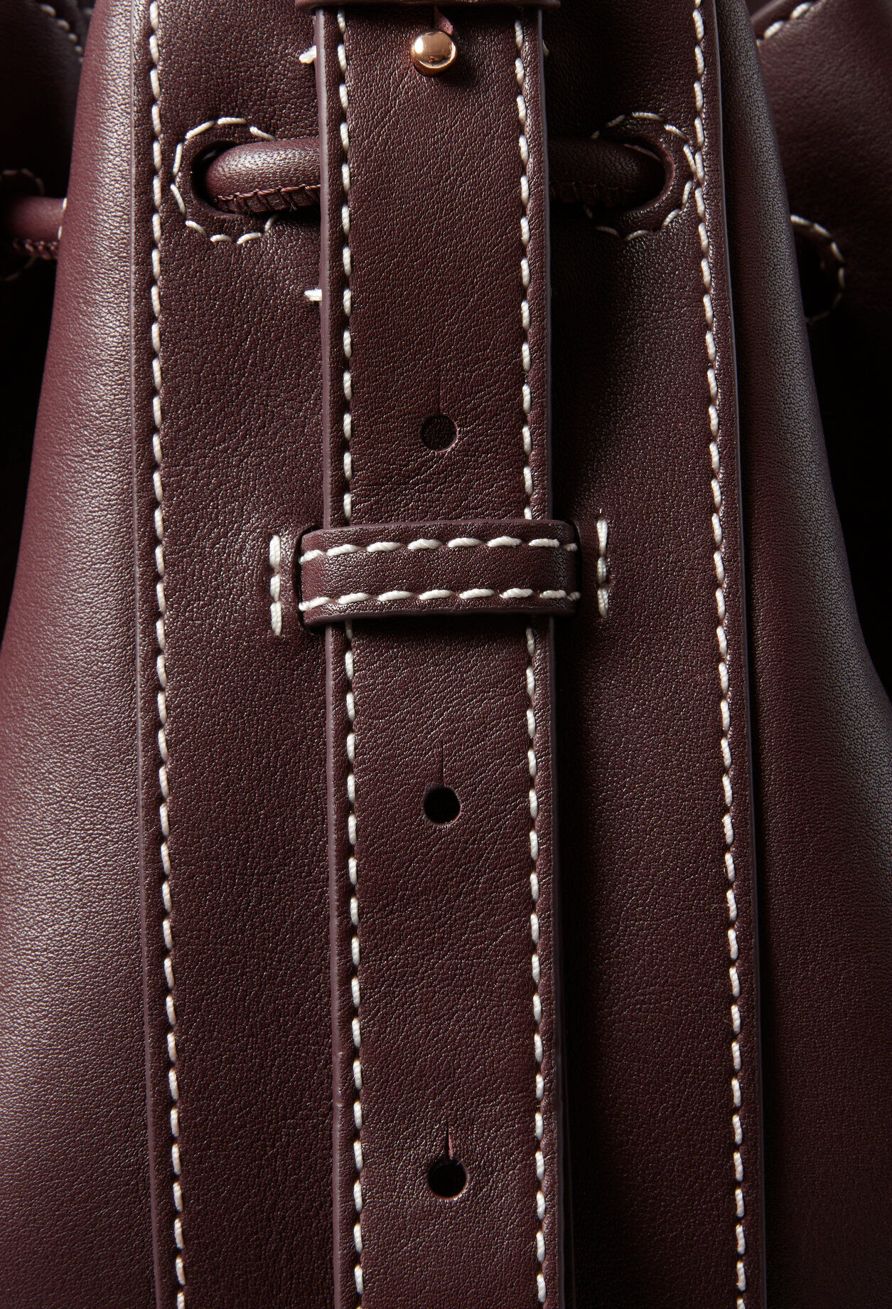 Large Leather Bucket Bag