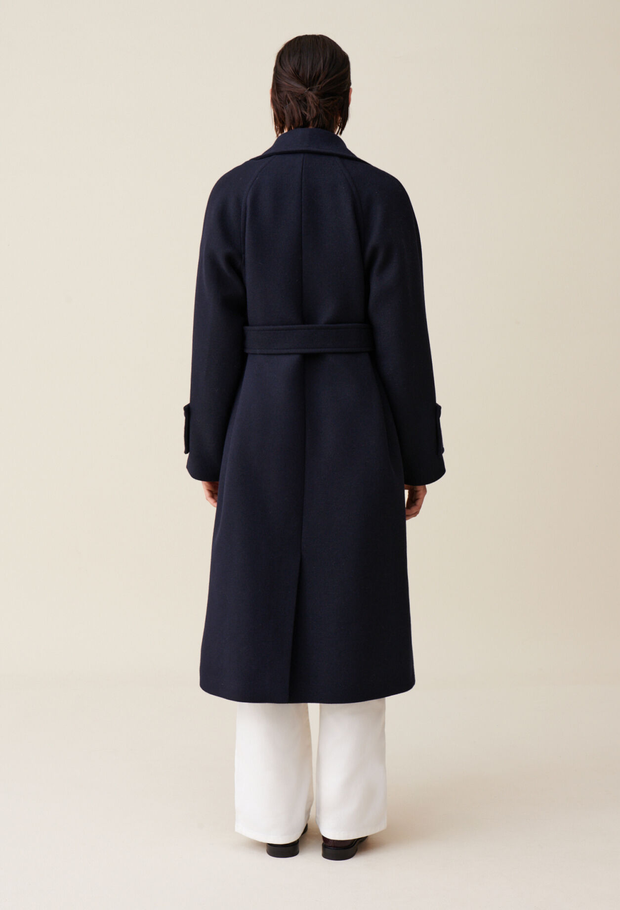 Wollmantel im Trenchcoat-Stil