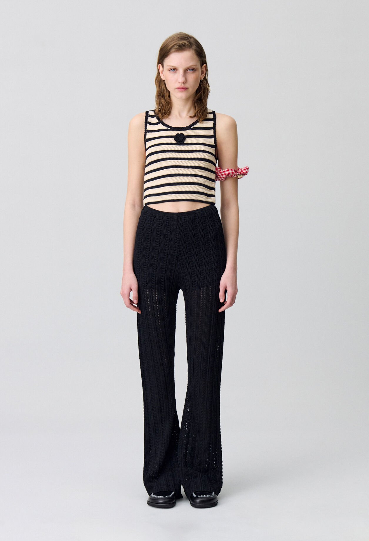 Crochet-Hose mit fließendem Schnitt