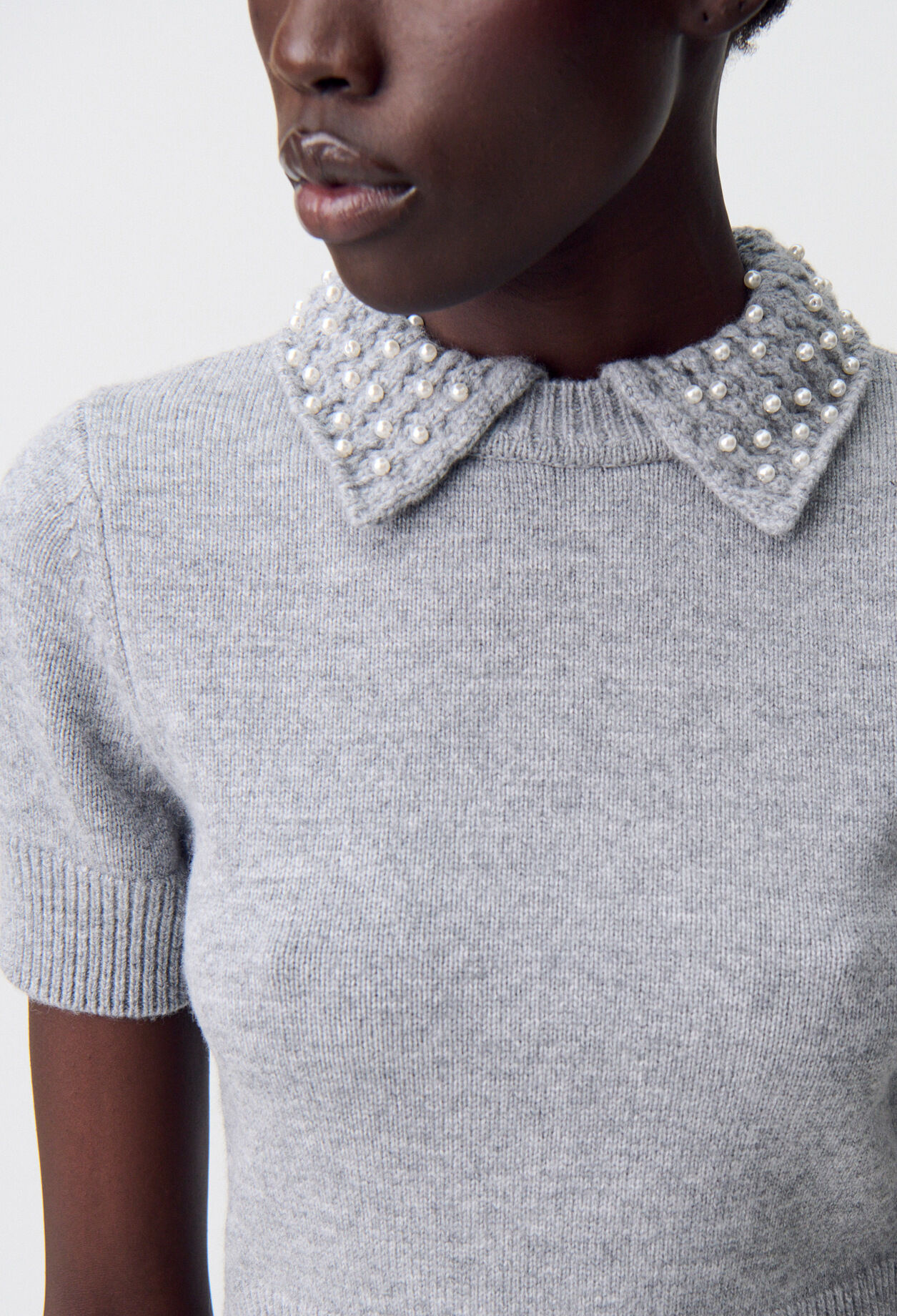Short knitted top