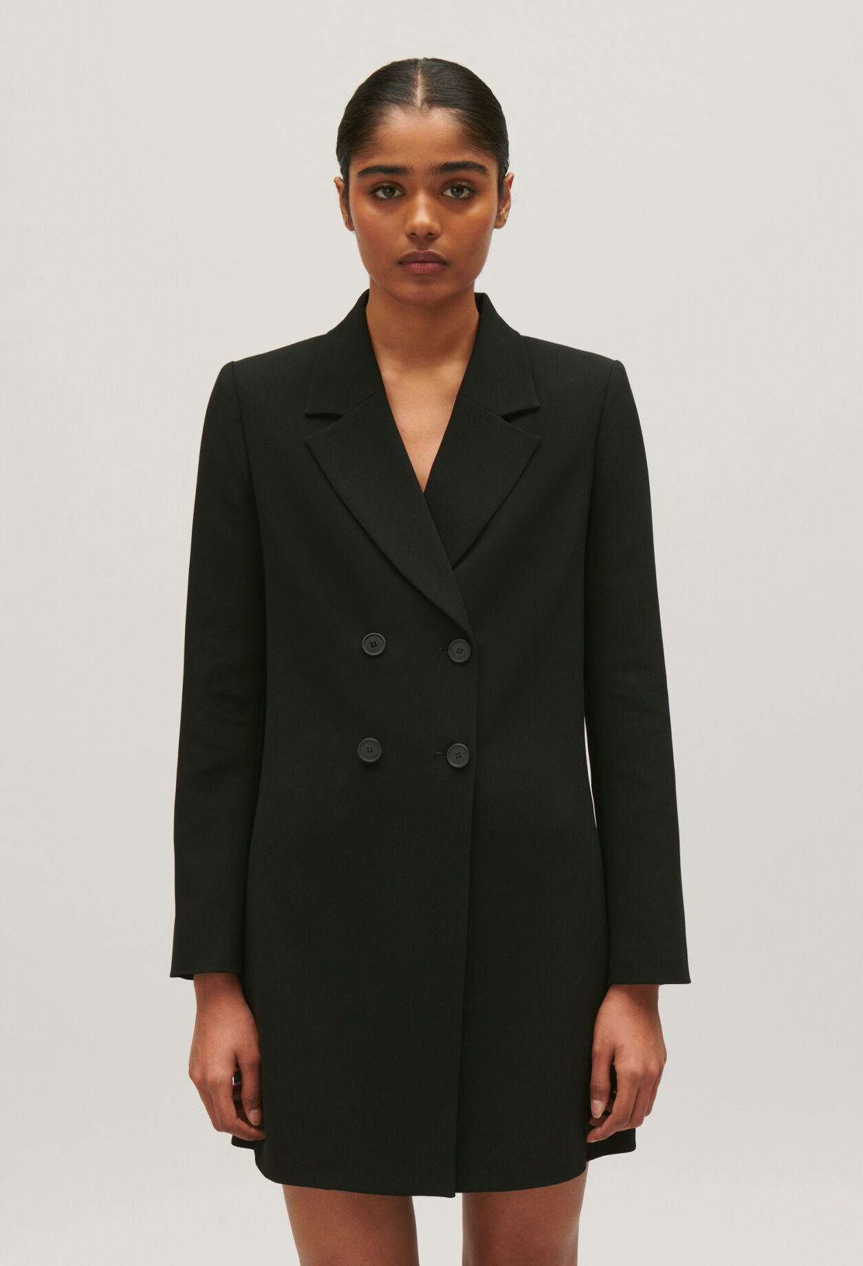 Robe courte tailleur noir