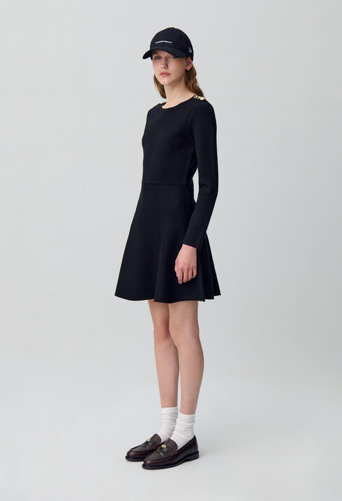 Robe maille patineuse