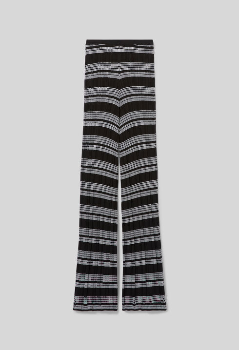 Striped knit pants