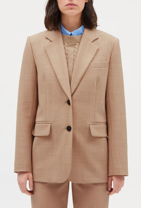 Veste tailleur beige