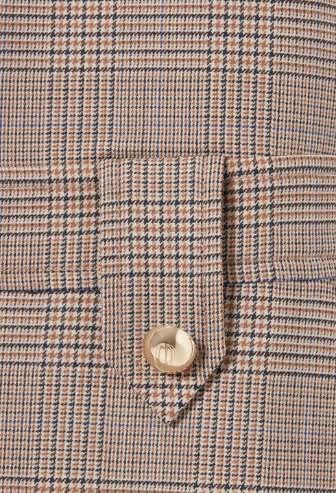 Combishort salopette à carreaux