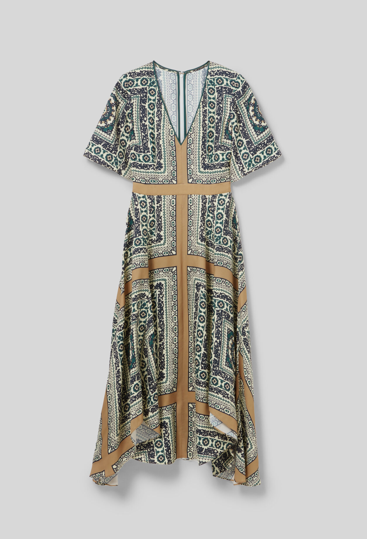 Robe longue fluide imprimée