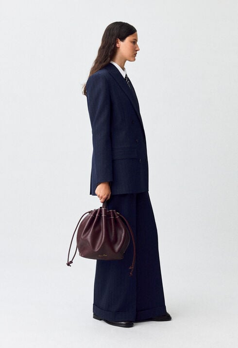 Sleek Leather Tote Bag