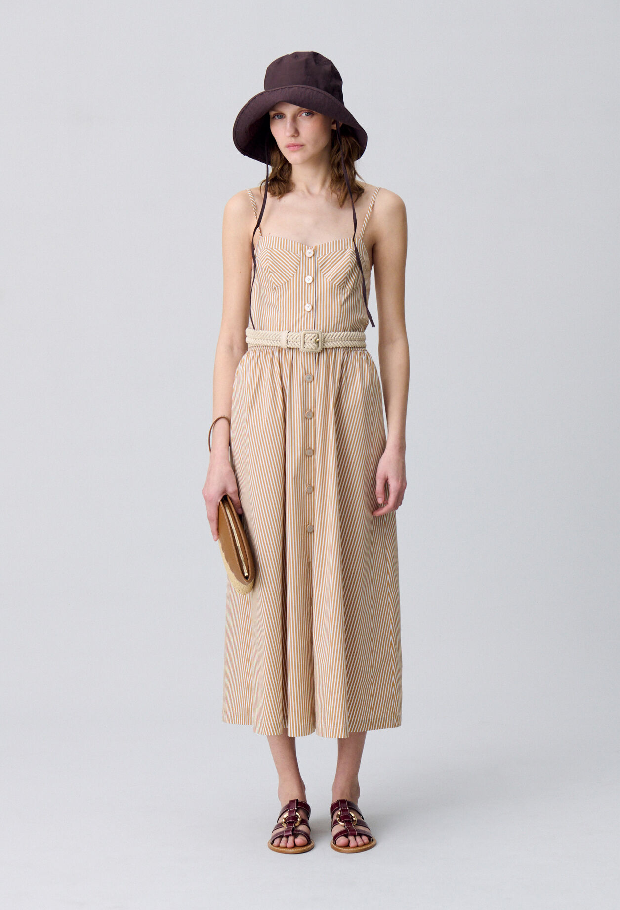 Gestreiftes Maxikleid