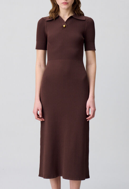Mid-length knitted dress