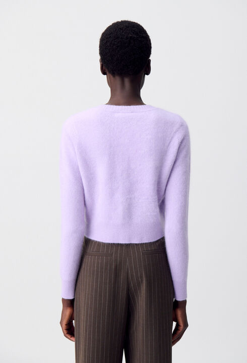 Cardigan maille brossée