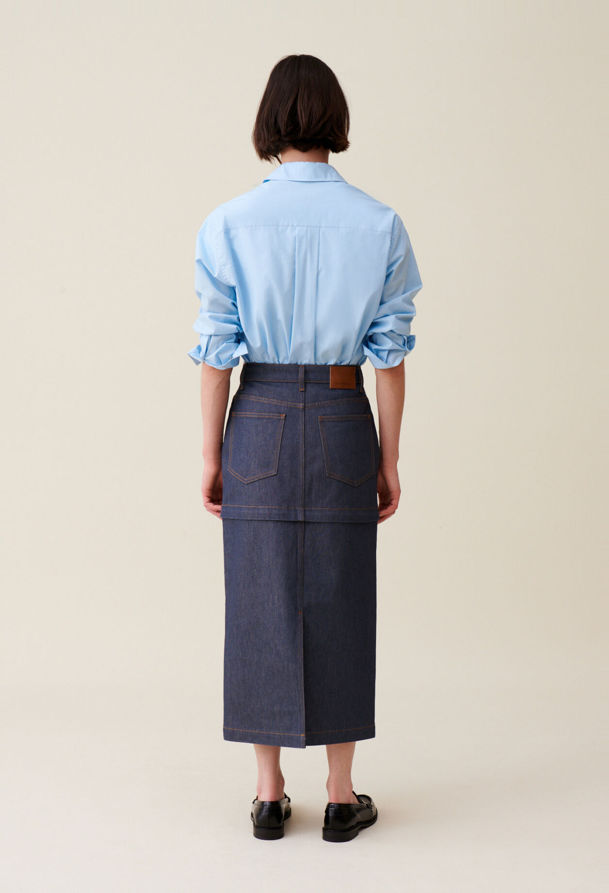 Zip Modular Denim Skirt